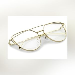🆕 Clear Gold Frame Eyeglasses